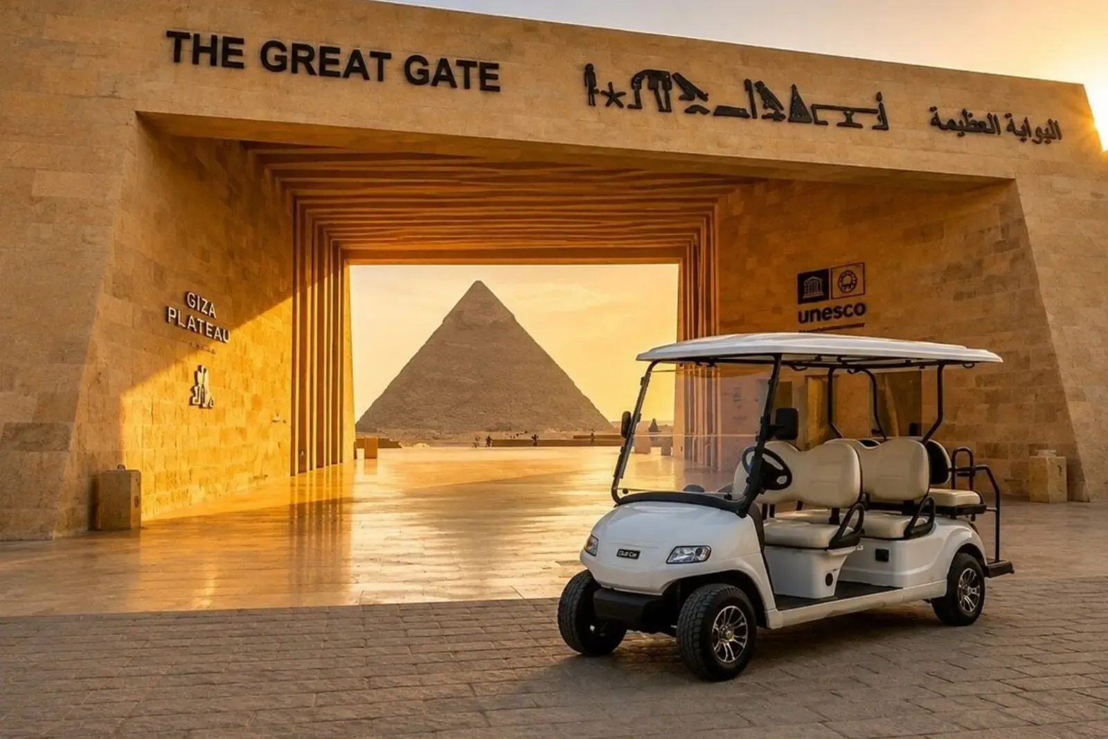 VIP Giza Pyramids Tour by Golf Cart